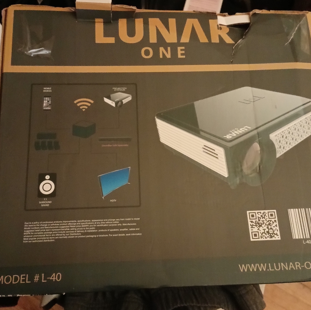 Lunar one ceiling mounted projector